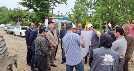 بازدید نماینده محترم مجلس شورای اسلامی و مدیر عامل محترم آب و فاضلاب گیلان از طرح فاضلاب رشت